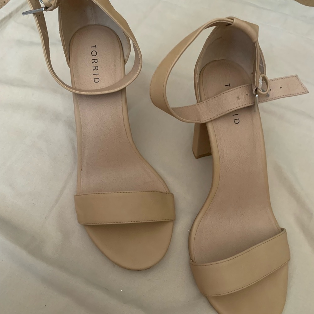 Torrid heels. Worn once. Size 10.5w